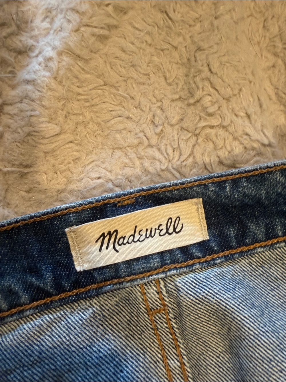Madewell The Dad Jean- Medium Blue - Picture 4 of 5